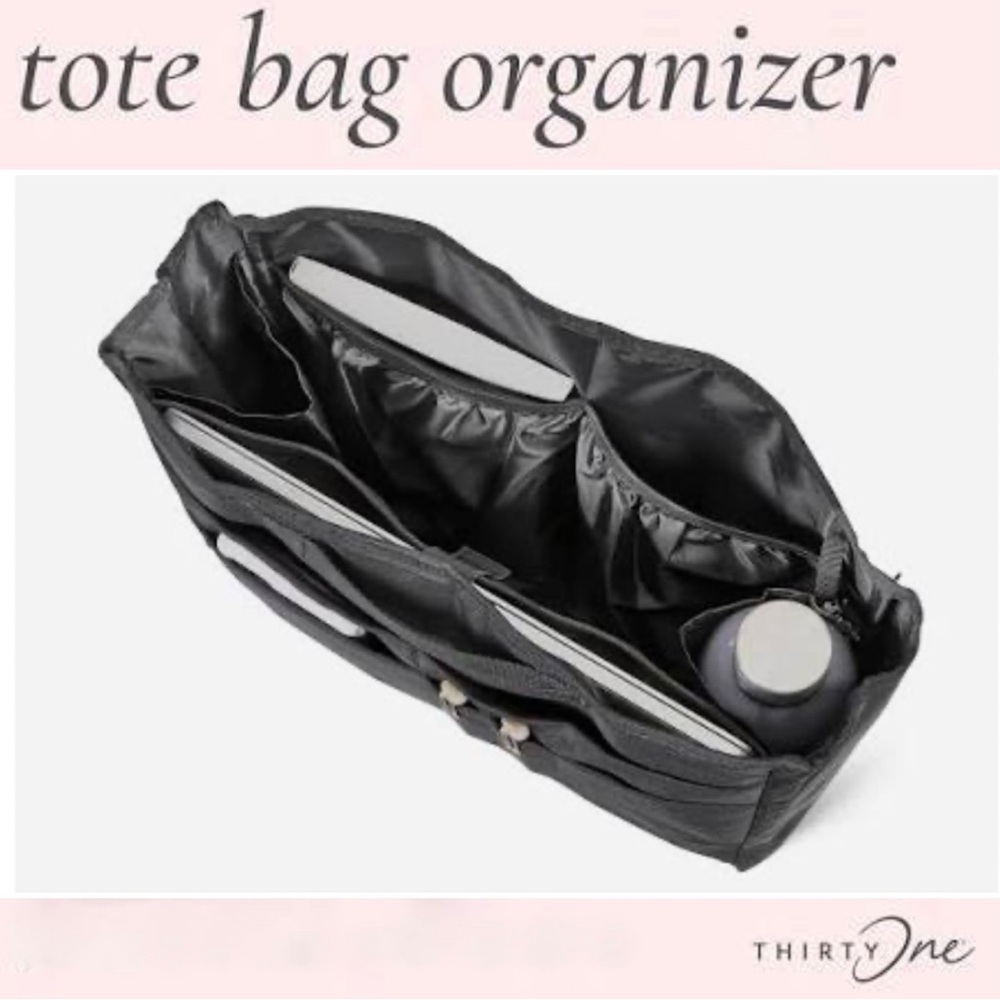 Thirty-One tote organizer insert (new w/out tags) 10.5" H × 13.75" L × 4.75"D